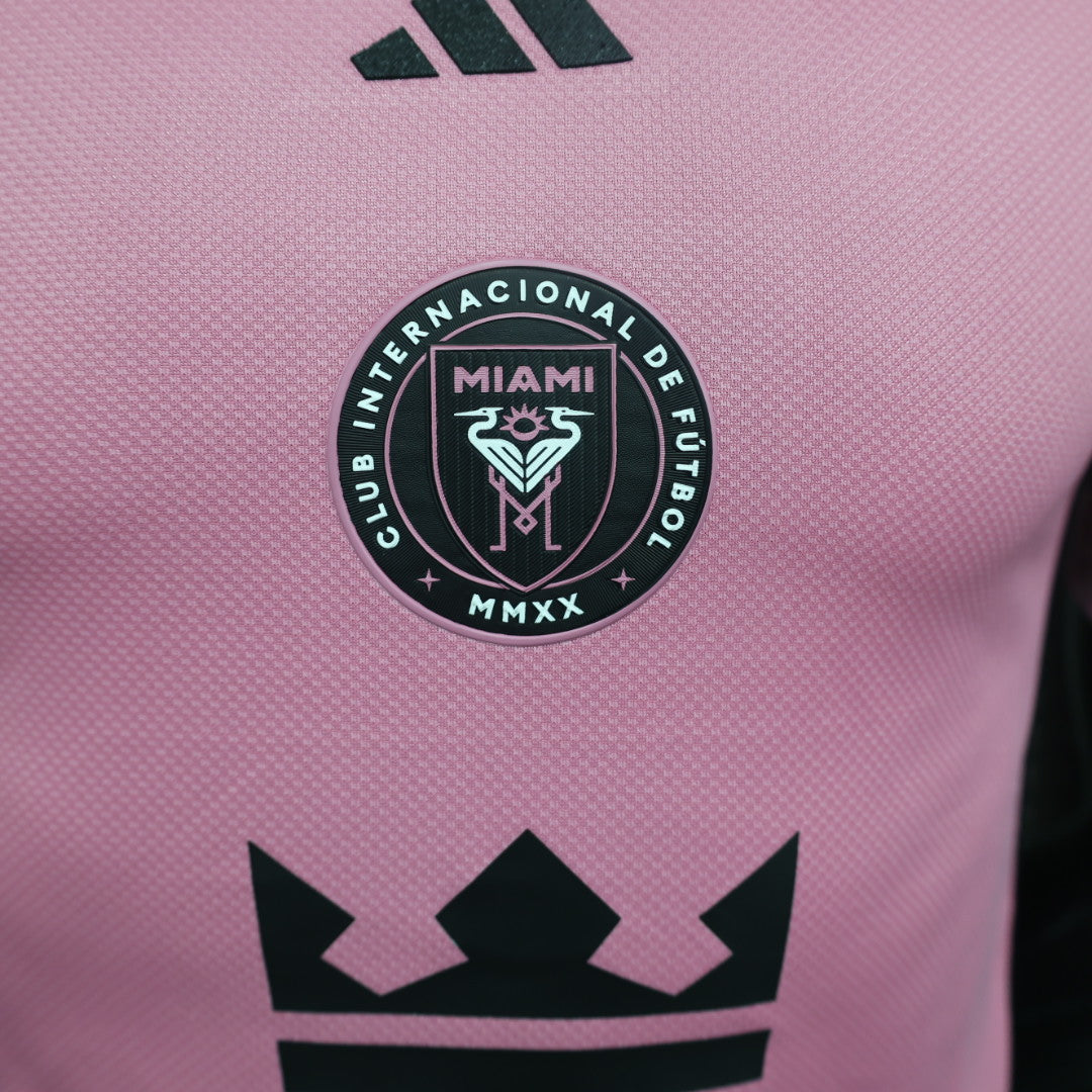 Inter Miami 2025 Home Jersey – Pink with Royal Caribbean Sponsor