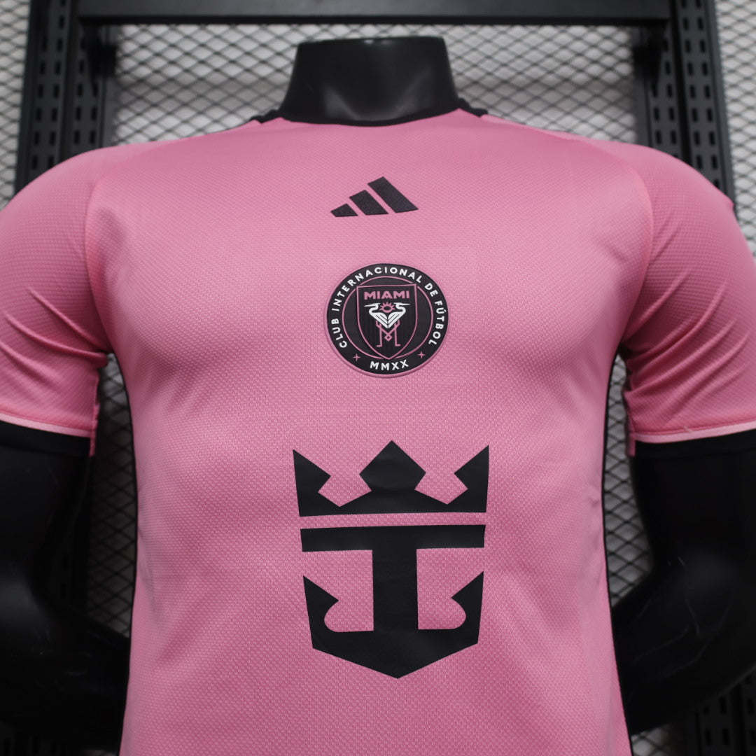 Inter Miami 2025 Home Jersey – Pink with Royal Caribbean Sponsor