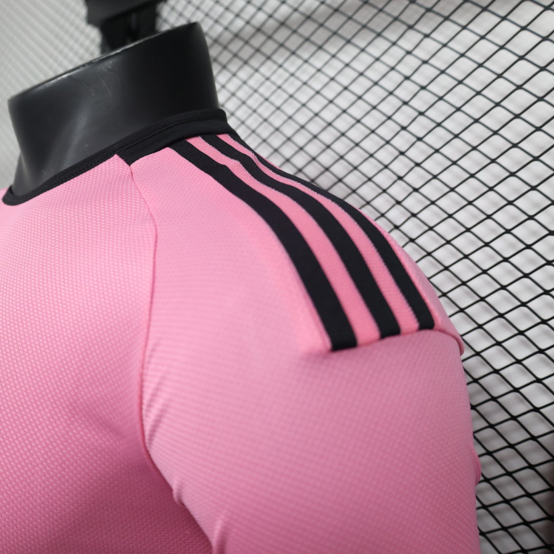 Inter Miami 2025 Home Jersey – Pink with Royal Caribbean Sponsor