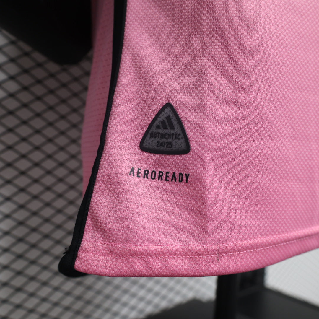 Inter Miami 2025 Home Jersey – Pink with Royal Caribbean Sponsor