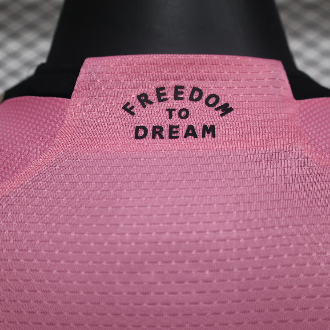 Inter Miami 2025 Home Jersey – Pink with Royal Caribbean Sponsor