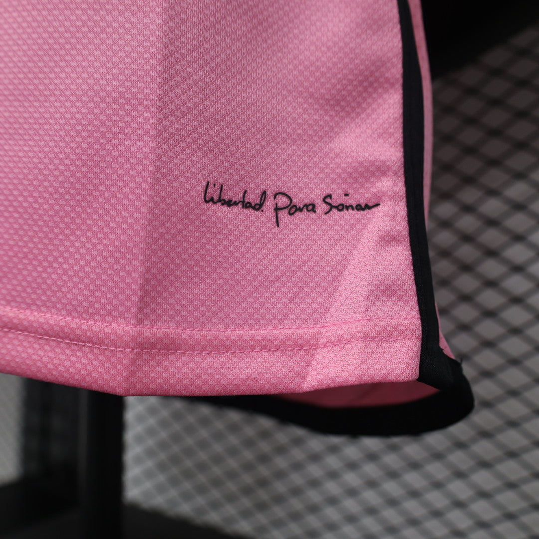 Inter Miami 2025 Home Jersey – Pink with Royal Caribbean Sponsor