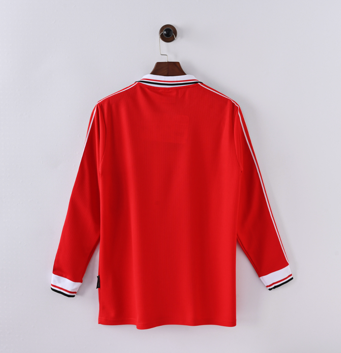 xManchester United 1994/95 Home Jersey — SHARP x Umbro in Red with Diamond Sleeve Detail