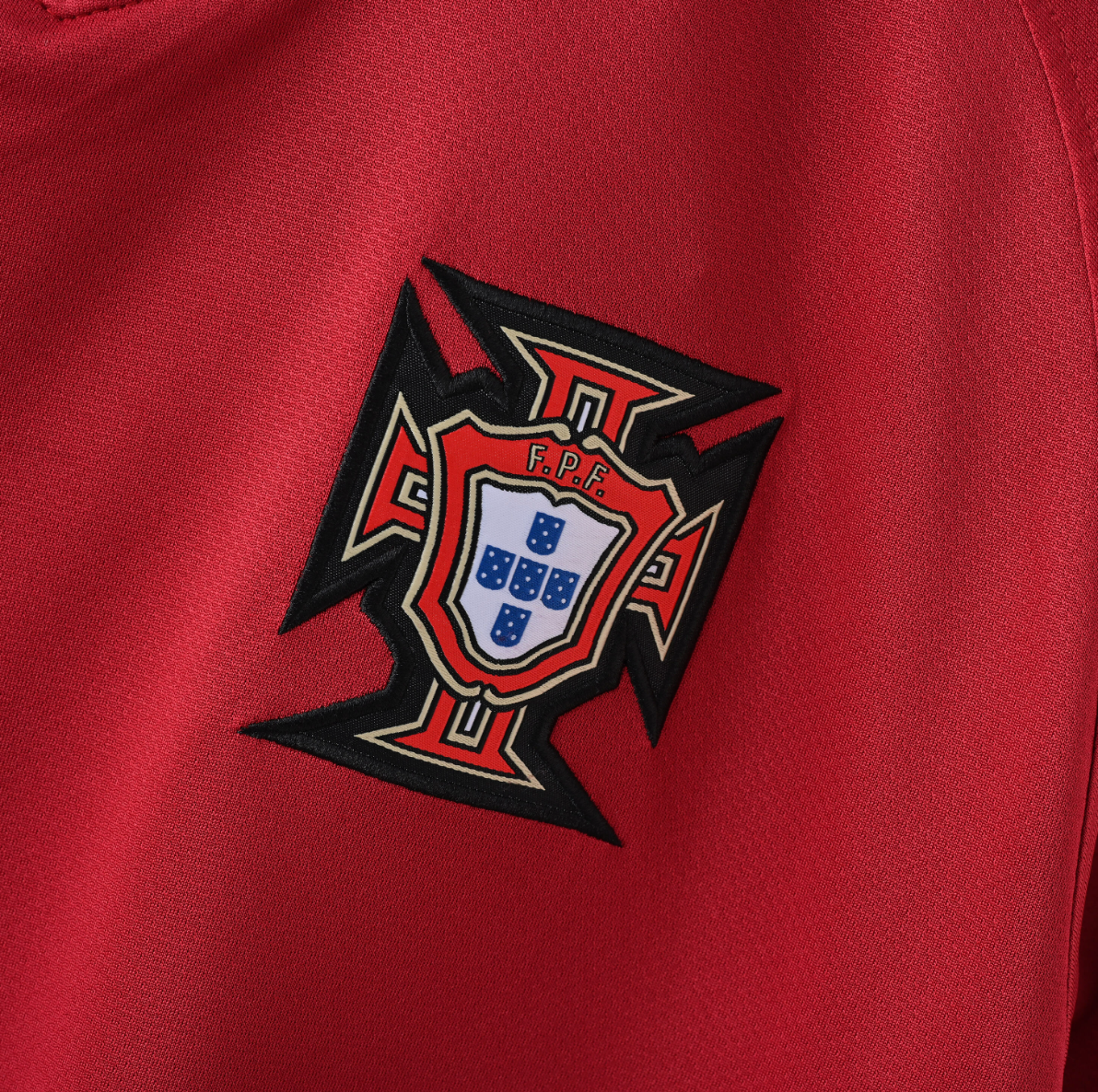 Portugal 2022 Home Jersey — Crimson Split with Federation Pride