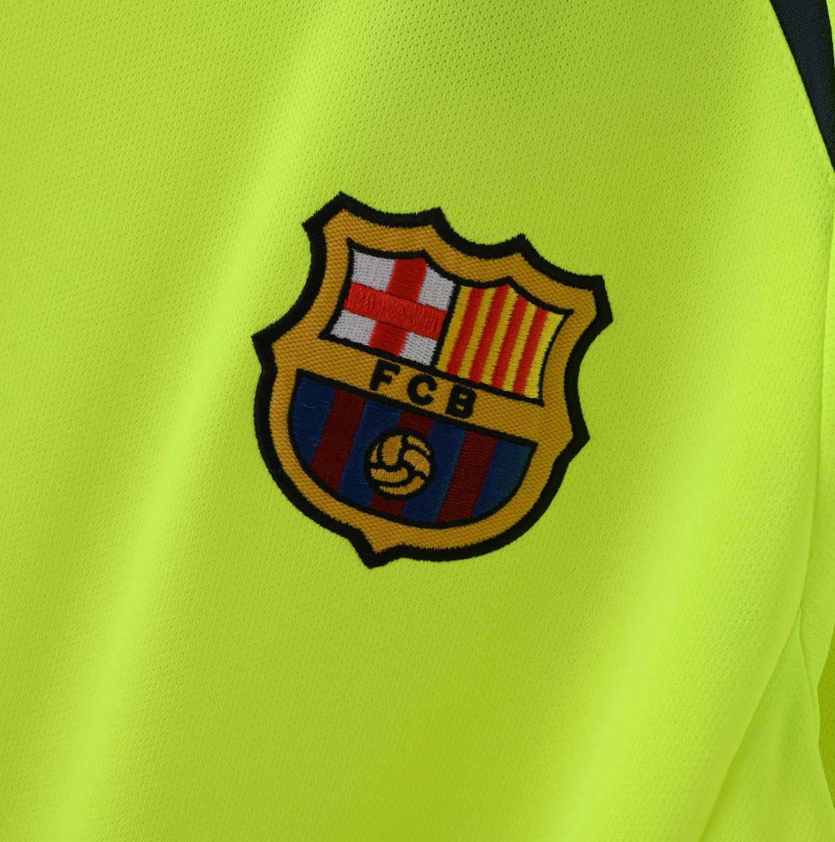 FC Barcelona 2005/06 Away Jersey — Yellow Valor with Blaugrana Pride