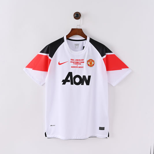 Manchester United 2011 Champions League Final Jersey – AON White Kit