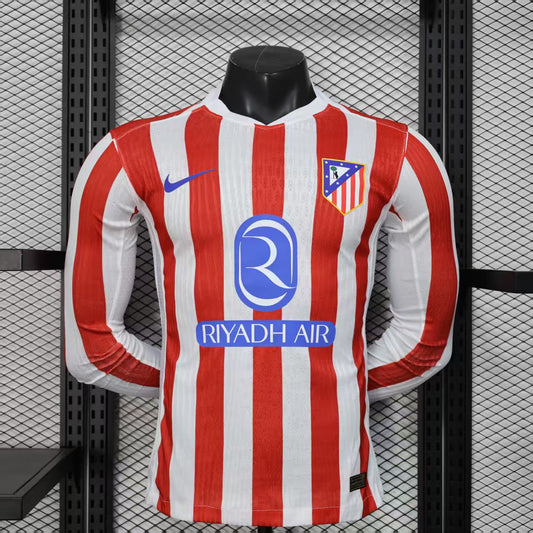 Atletico Madrid Home Jersey 2024/25 – Nike Long Sleeve