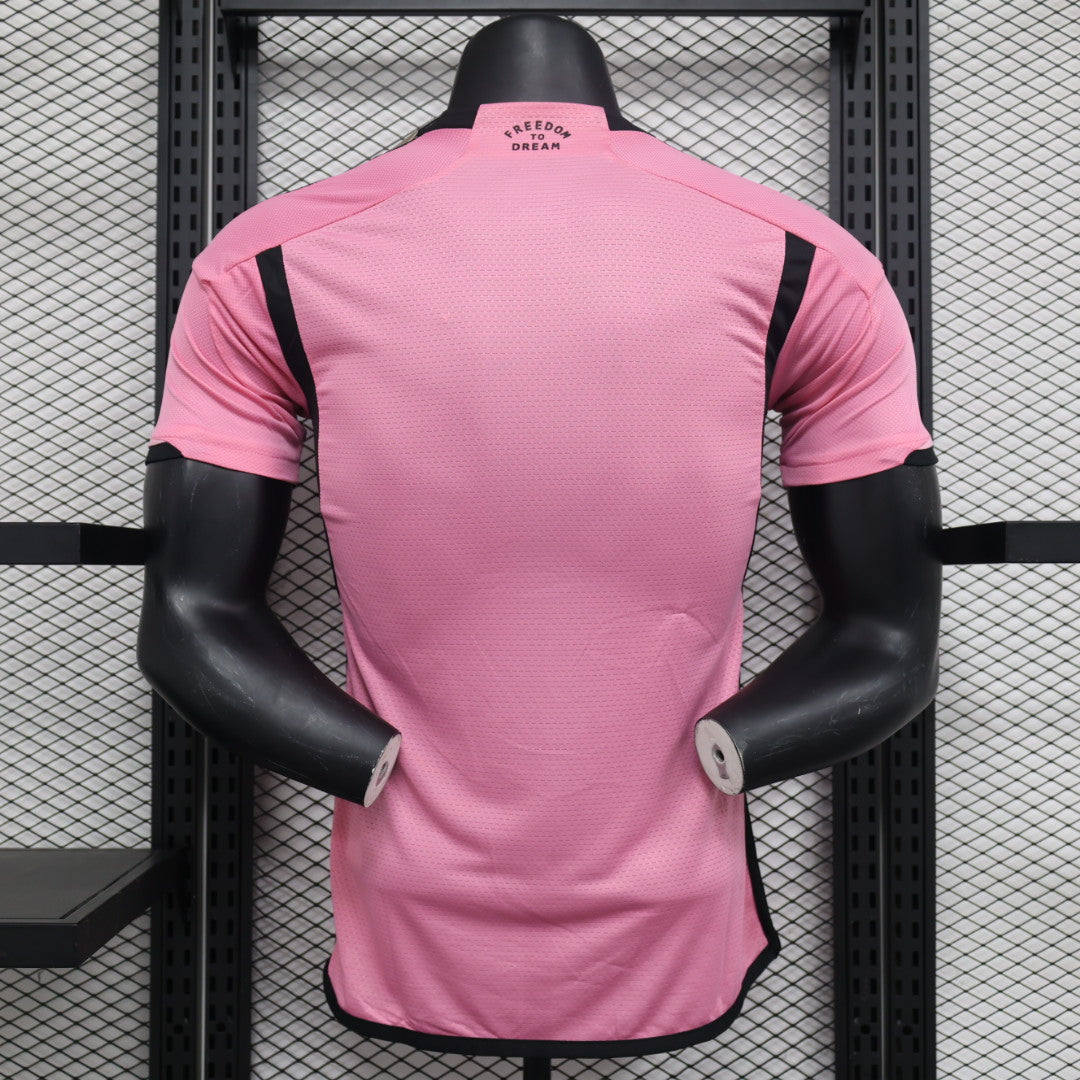 Inter Miami 2025 Home Jersey – Pink with Royal Caribbean Sponsor