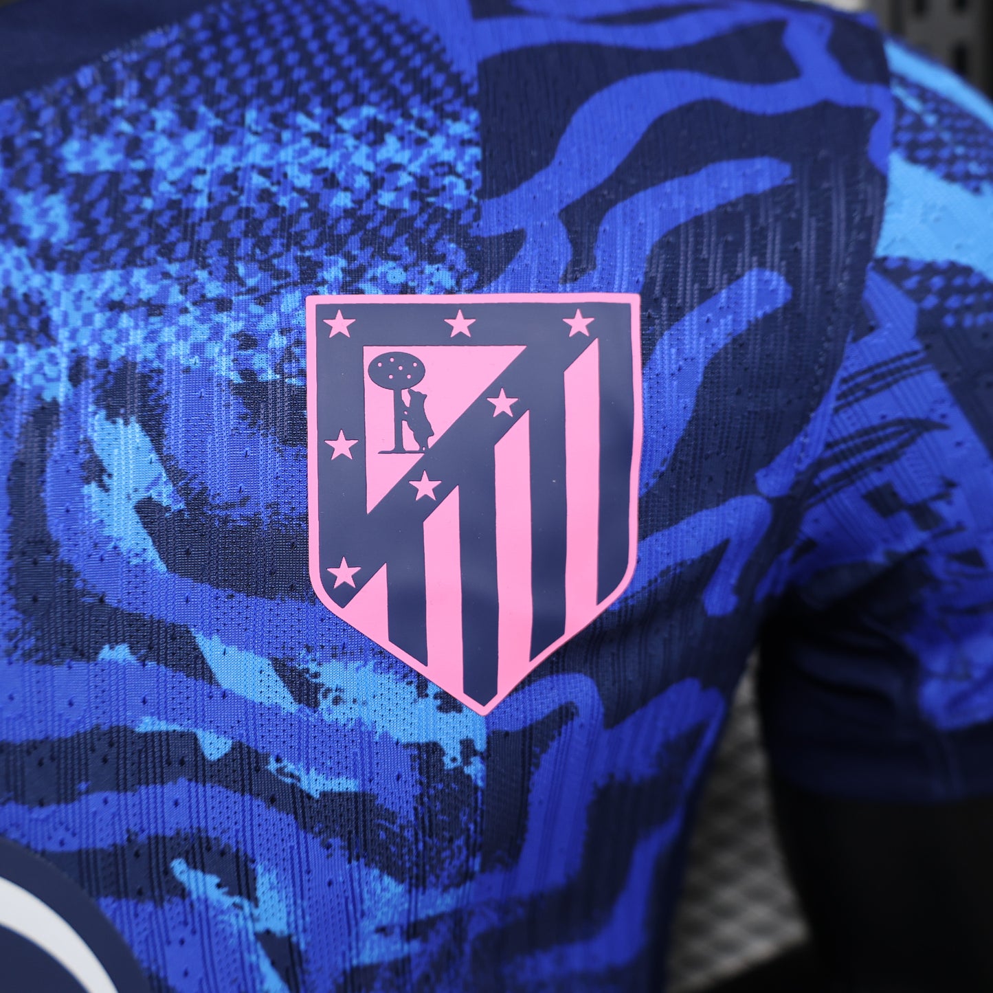 Atletico Madrid Away Jersey 2024/25 – Blue Patterned Nike Kit