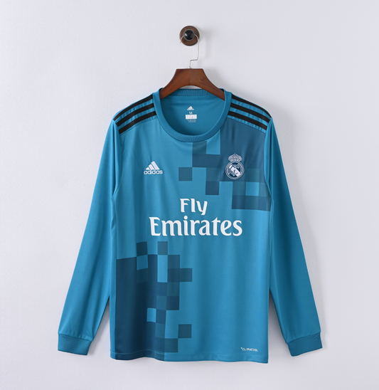 Real Madrid 2023/24 Long-Sleeve Home Jersey — Pixel Precision Meets Royal Legacy