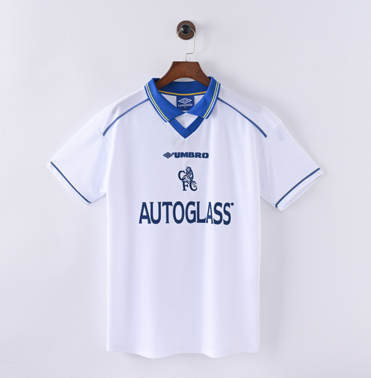 Chelsea FC 1997/98 Home Jersey — Umbro x AUTOGLASS in Royal White & Blue
