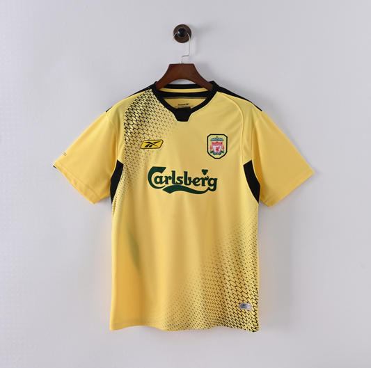 Liverpool FC 2006/07 Away Jersey — Reebok x Carlsberg in Customizable Yellow & Black Hex Style