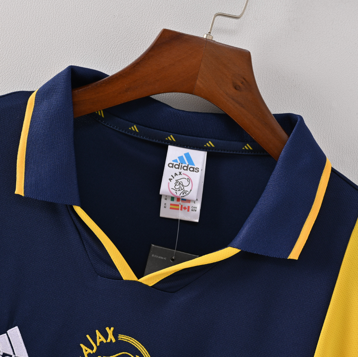 Ajax 2004/05 Away Jersey — Adidas x ABN AMRO in Midnight Blue & Lion Gold