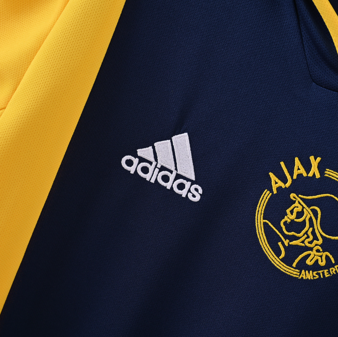 Ajax 2004/05 Away Jersey — Adidas x ABN AMRO in Midnight Blue & Lion Gold