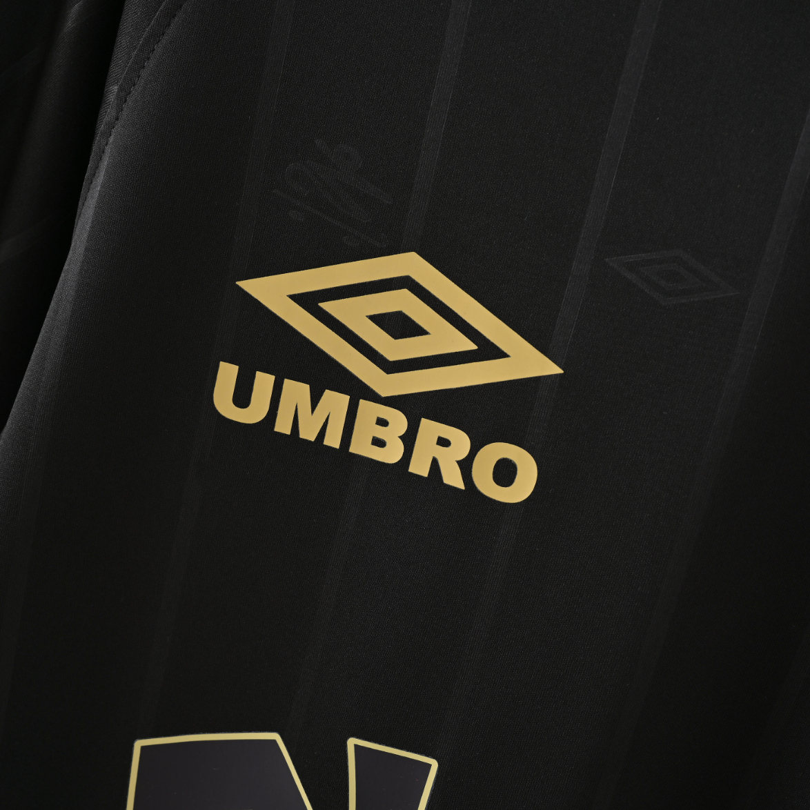 Santos FC x Charlie Brown Jr — Umbro Tribute Jersey in Black & Gold Rebellion