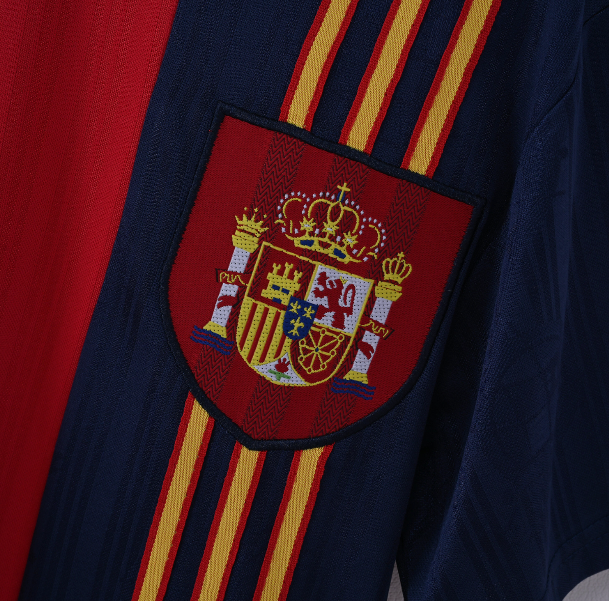 Spain 2008 Home Jersey — Royal Simplicity with Championship Shadows