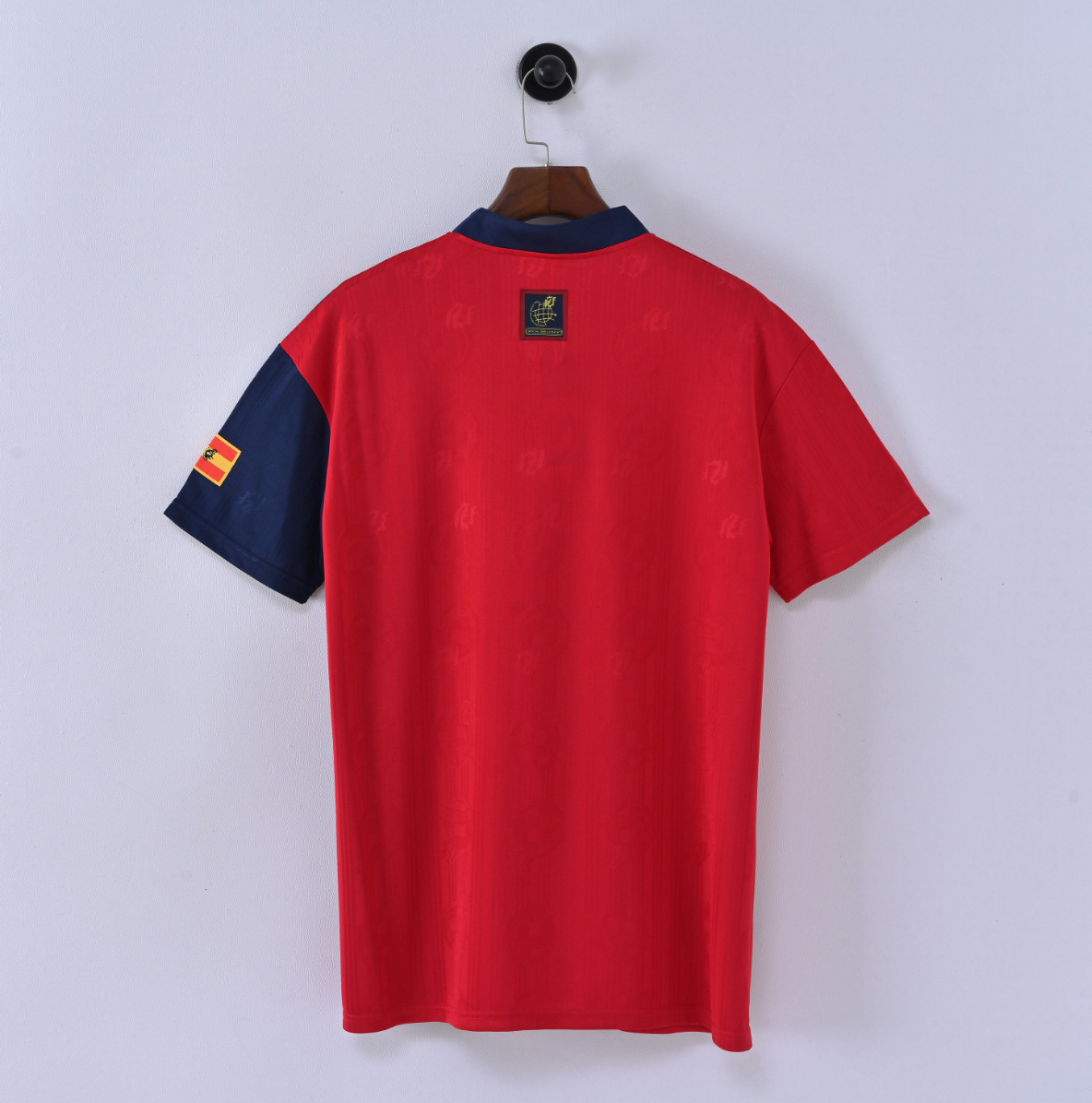 Spain 2008 Home Jersey — Royal Simplicity with Championship Shadows