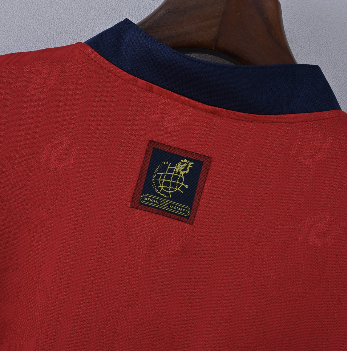 Spain 2008 Home Jersey — Royal Simplicity with Championship Shadows