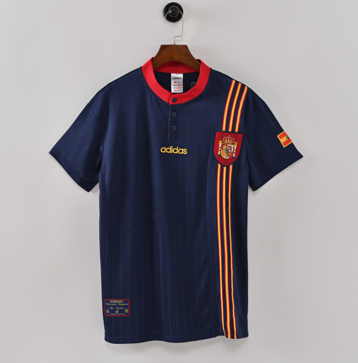 Spain 2006 Home Jersey — Red Command with Tricolor Stripes & World Cup Ambition