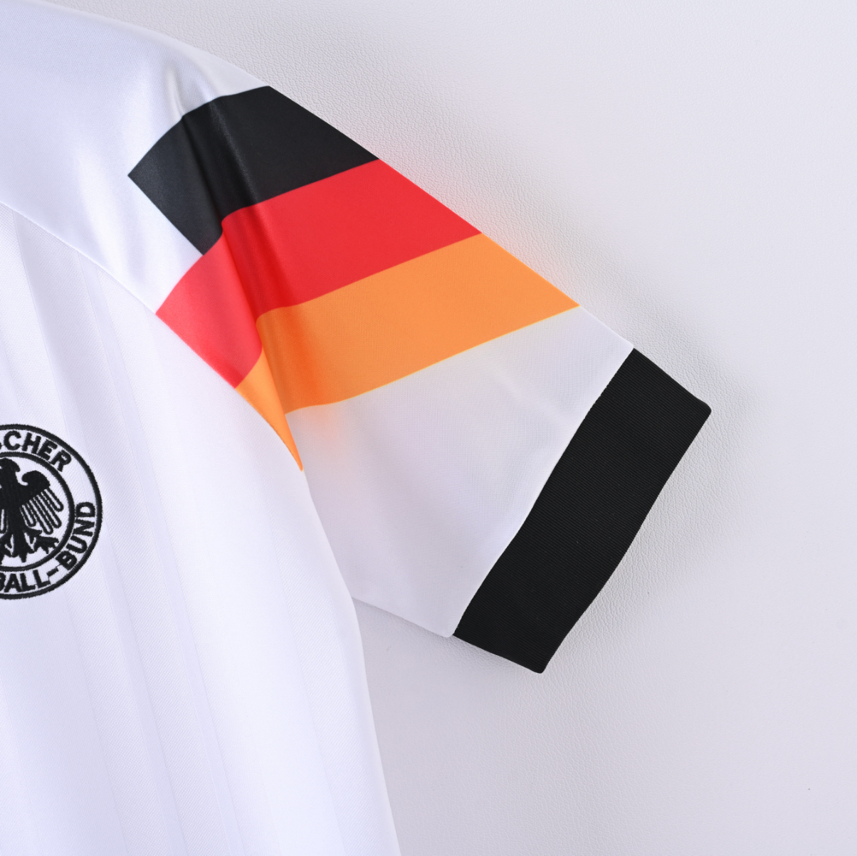 Germany 2006 Home Jersey — White Precision with Flag-Striped Sleeves & Triple-Star Heritage