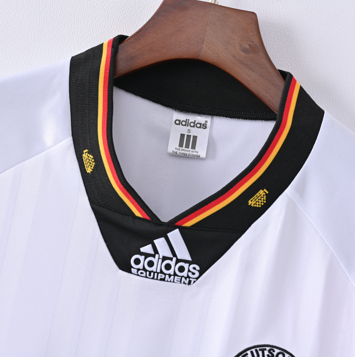 Germany 2006 Home Jersey — White Precision with Flag-Striped Sleeves & Triple-Star Heritage