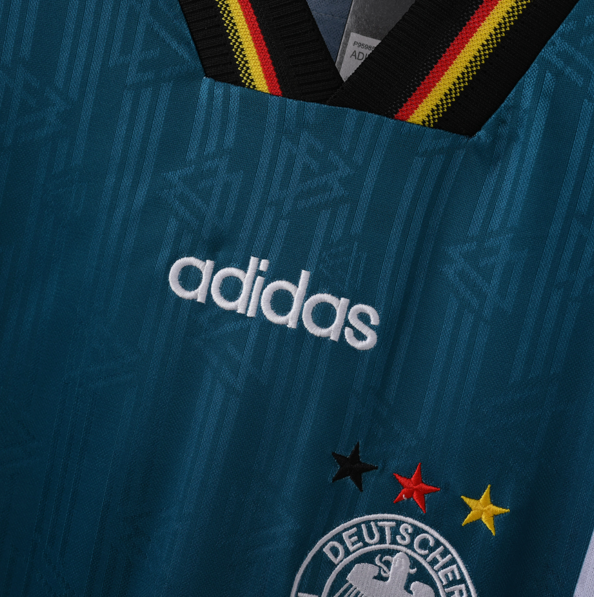 Germany 2006 Home Jersey — Teal Tribute with Tricolor Collar & Triple-Star Legacy