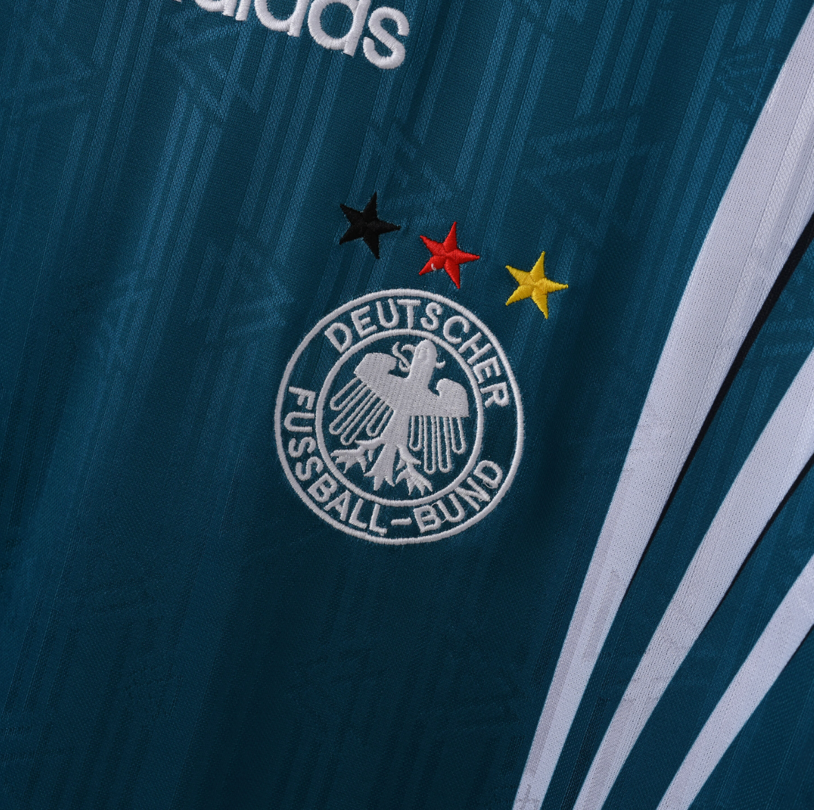 Germany 2006 Home Jersey — Teal Tribute with Tricolor Collar & Triple-Star Legacy