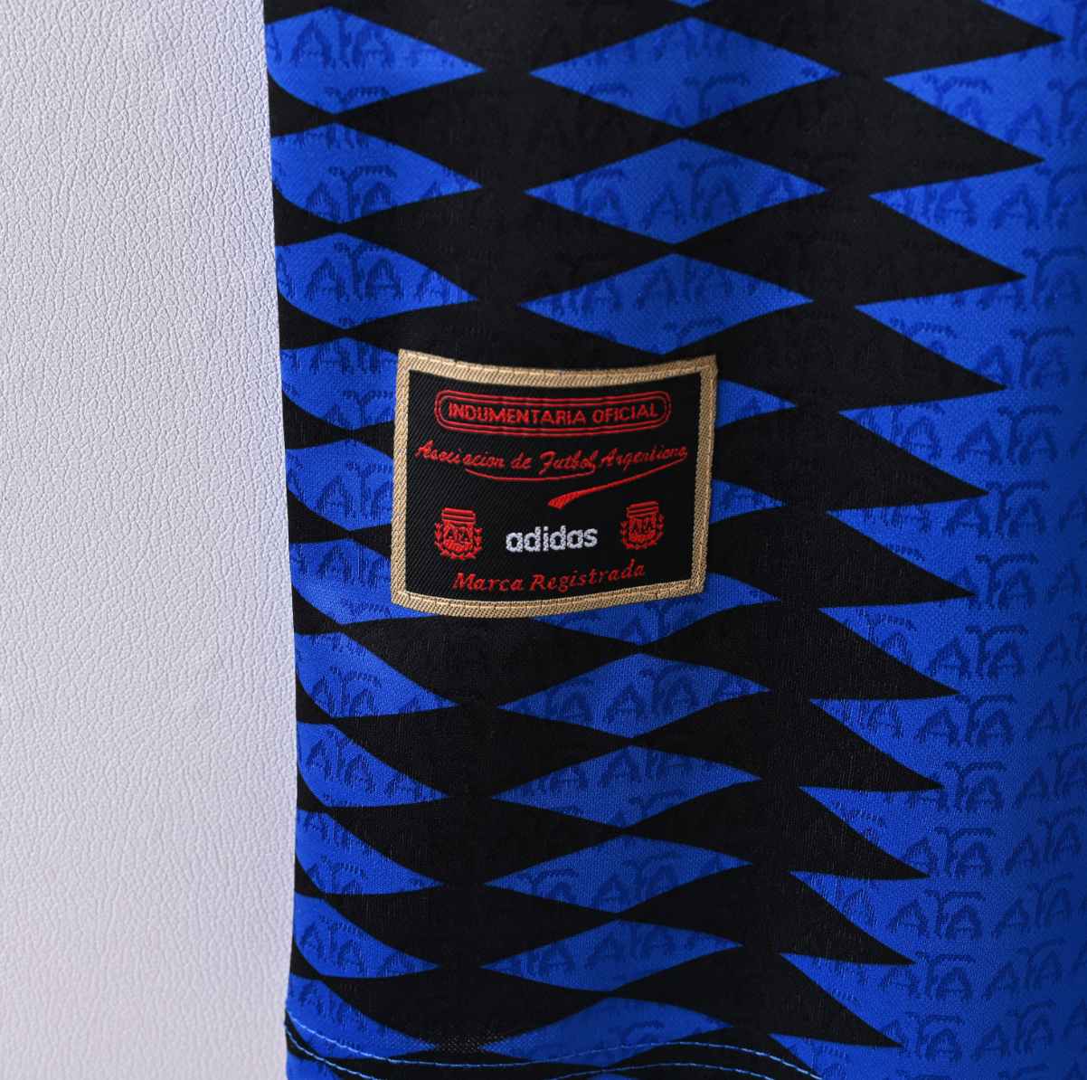 Argentina 2022 Away Jersey — Electric Blue Pulse with Shadow Geometry