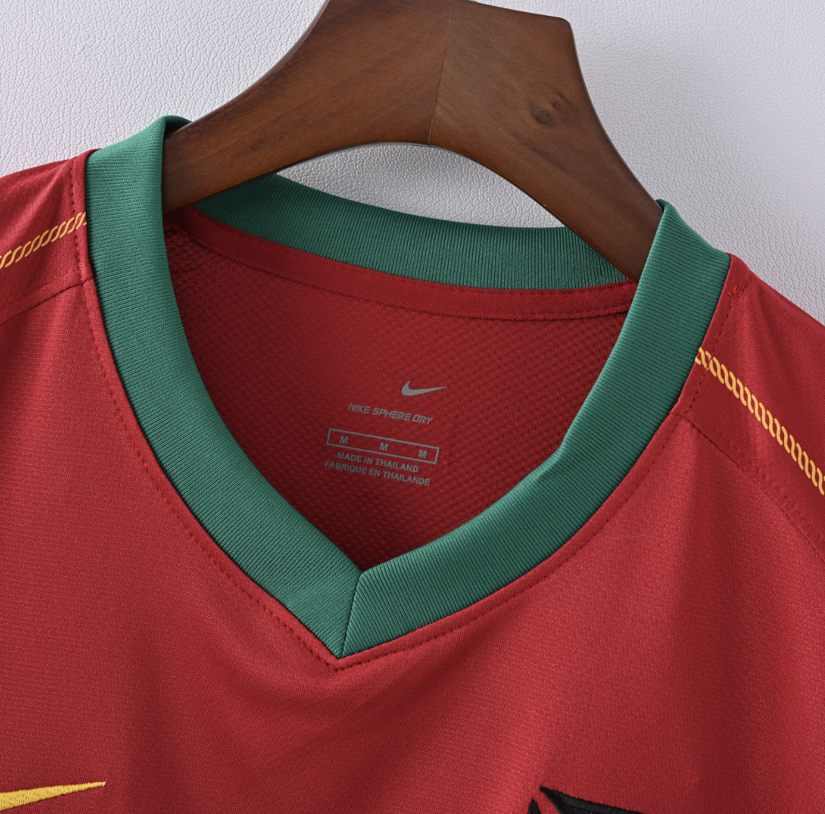 Portugal 2022 Home Jersey — Crimson Split with Federation Pride