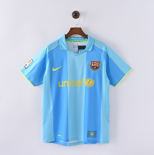 FC Barcelona 2007/08 Third Jersey — UNICEF x Nike in Sky Blue Solidarity