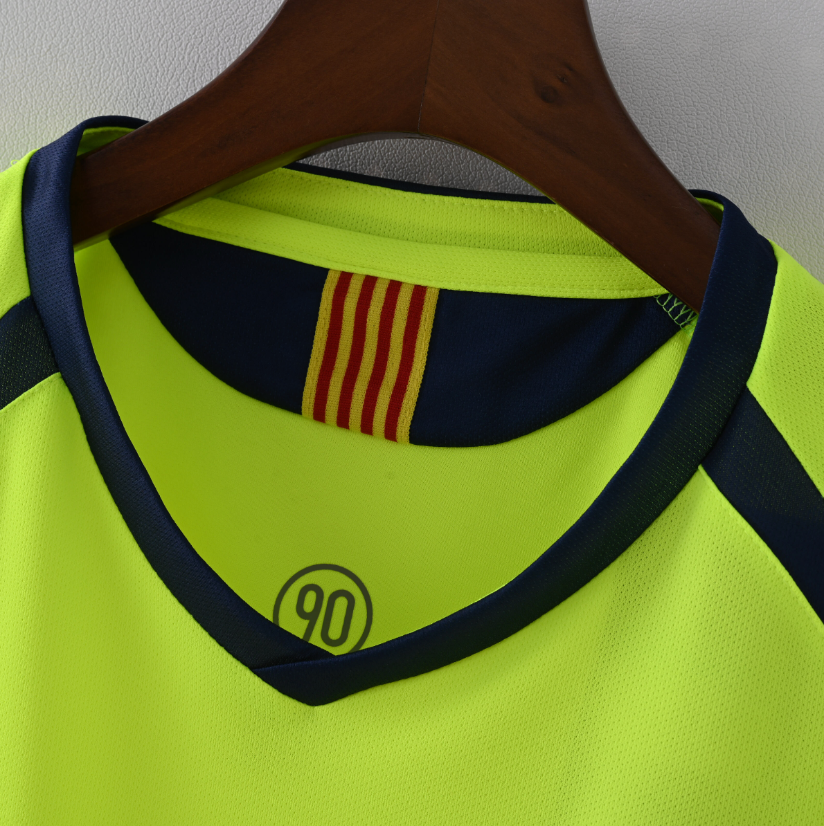 FC Barcelona 2005/06 Away Jersey — Yellow Valor with Blaugrana Pride