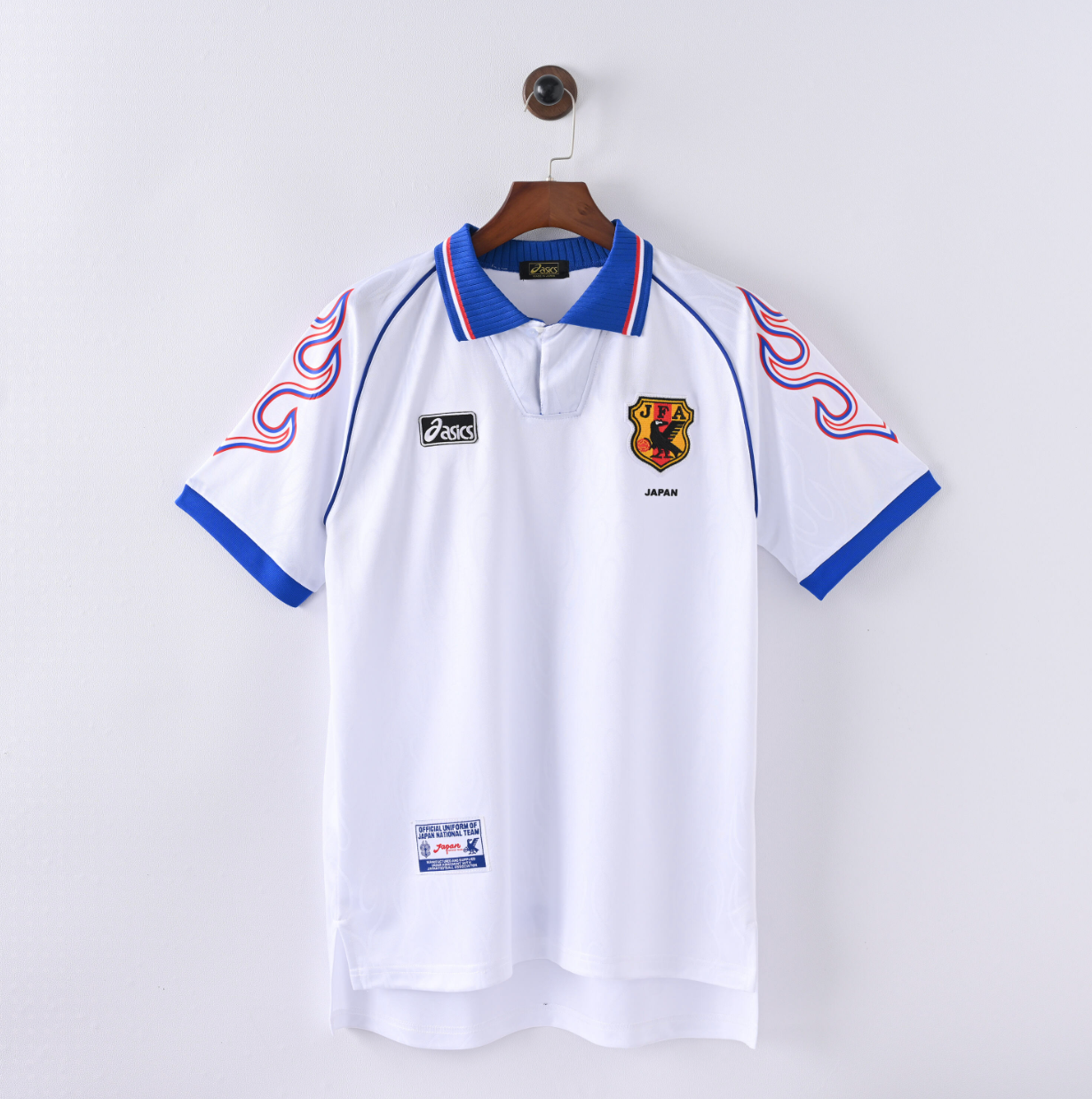 Japan 1998 Home Jersey — Asics x JFA in White Flame Elegance