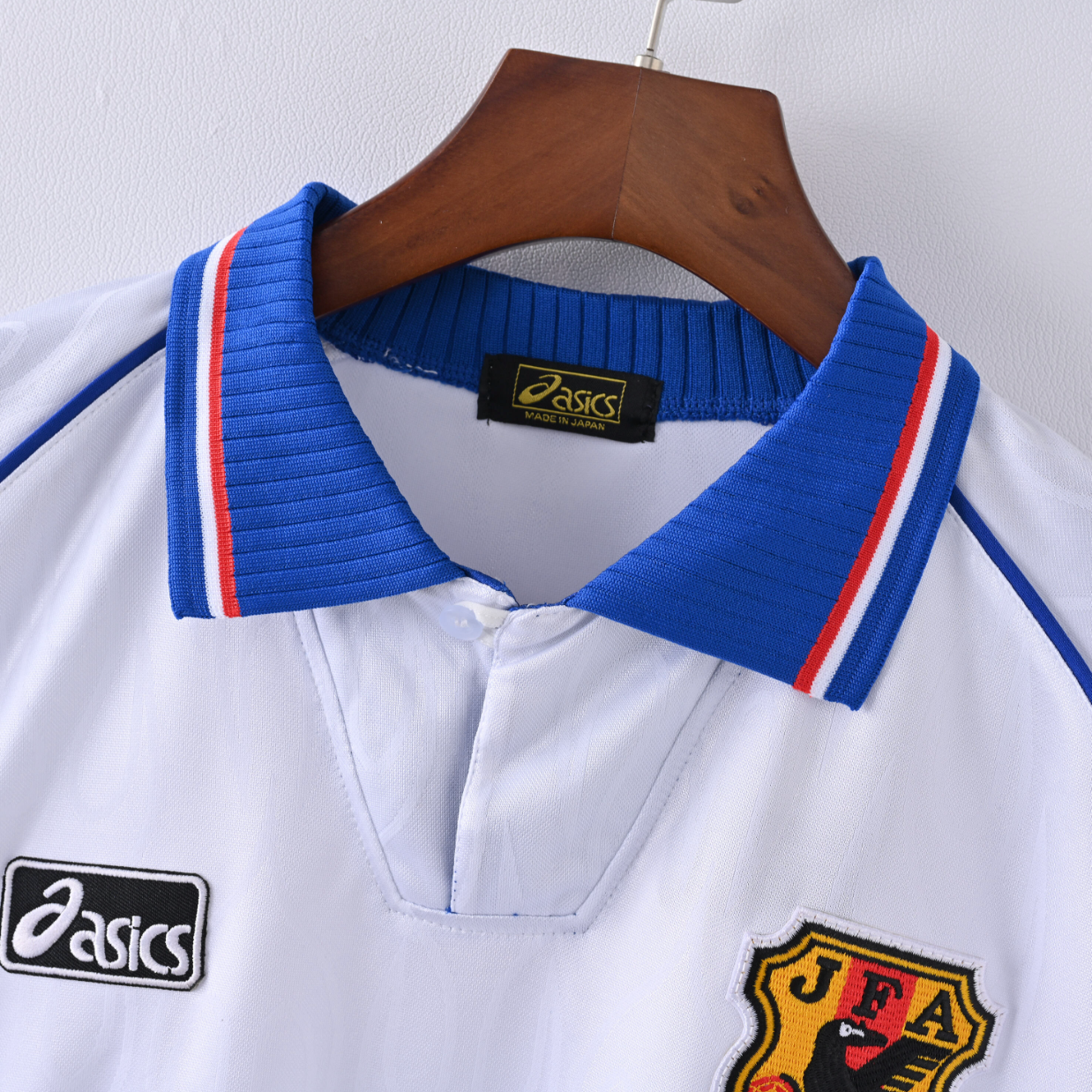 Japan 1998 Home Jersey — Asics x JFA in White Flame Elegance