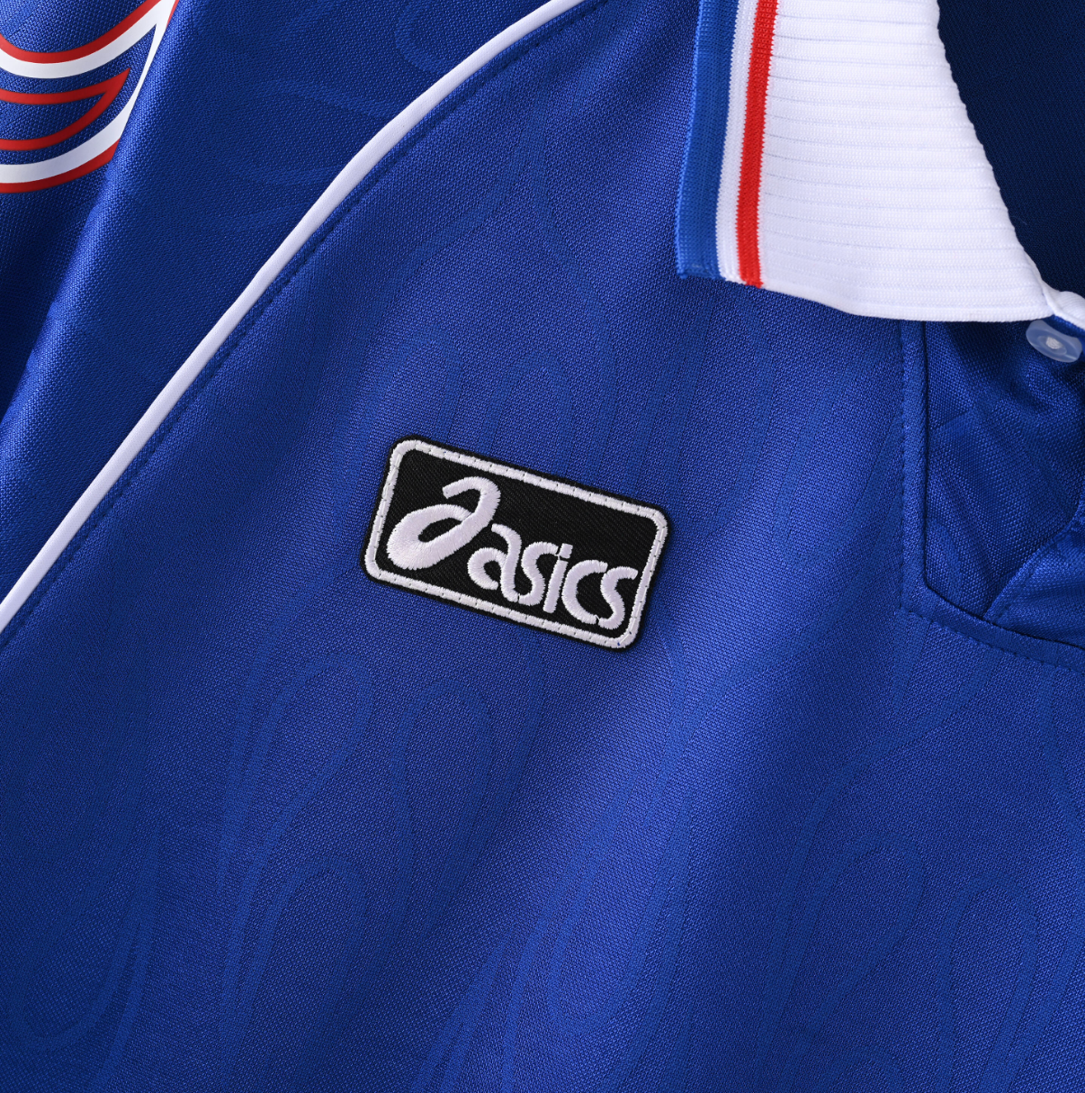 Japan 1998 Home Jersey — White Flame x Asics in Rising Blue