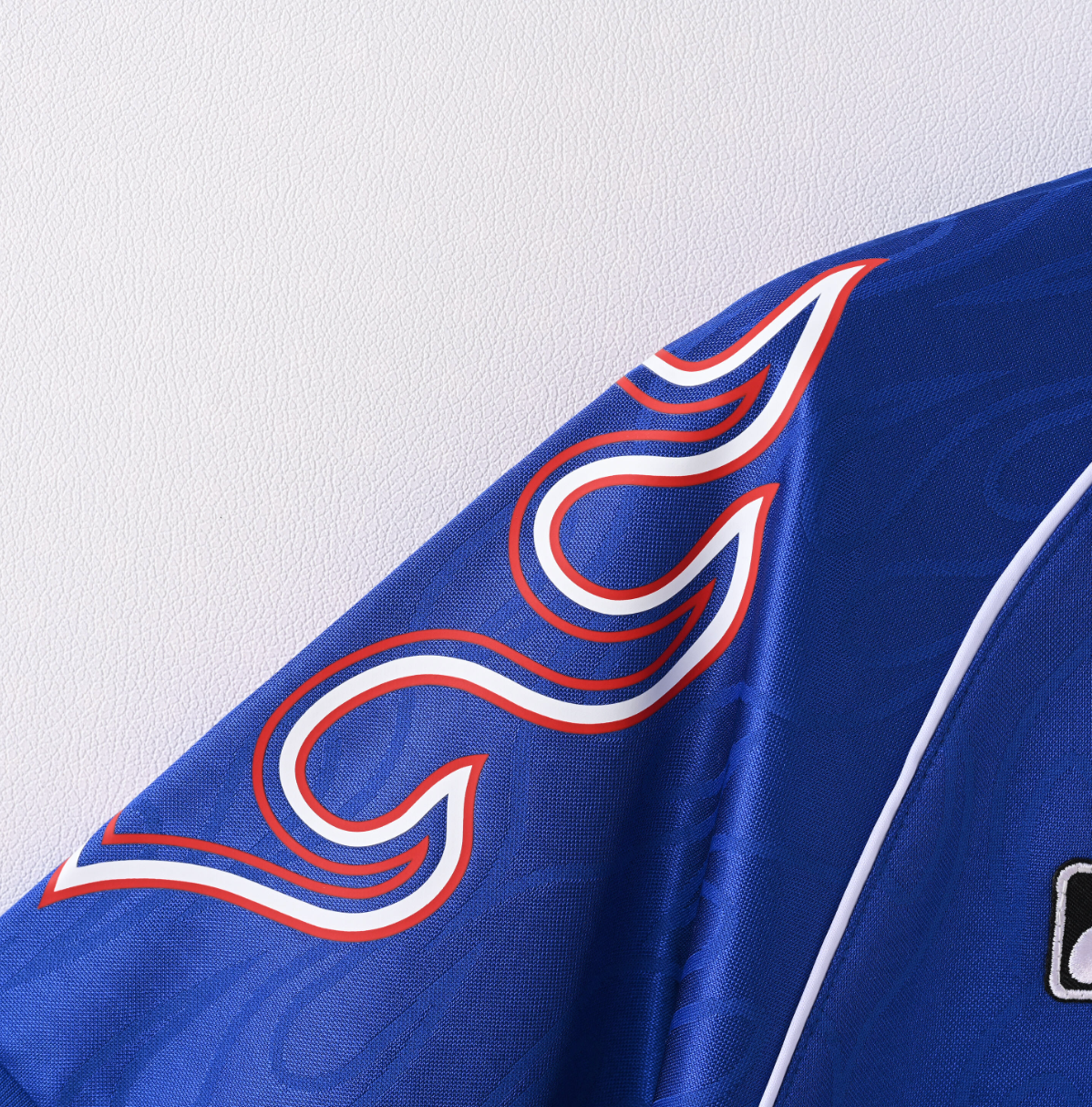 Japan 1998 Home Jersey — White Flame x Asics in Rising Blue