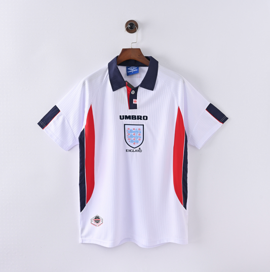 England 2010 Home Jersey — Crossed Collar x Red-Panel Precision