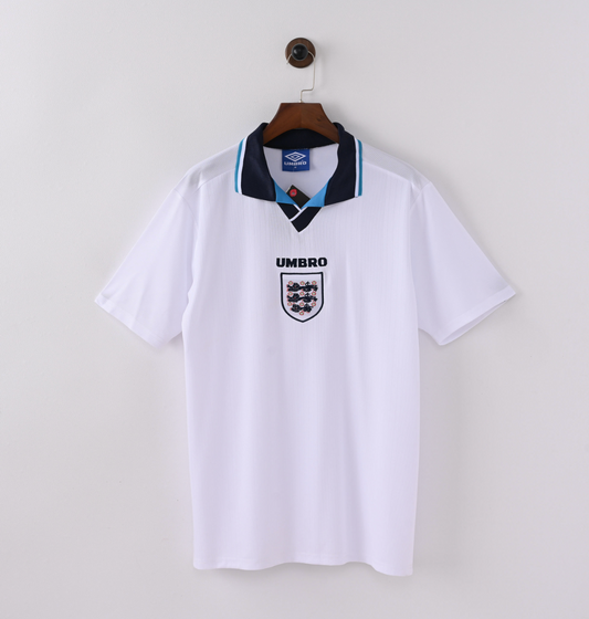 England 2007–2009 Home Jersey — Three Lions x Black-Trim Precision