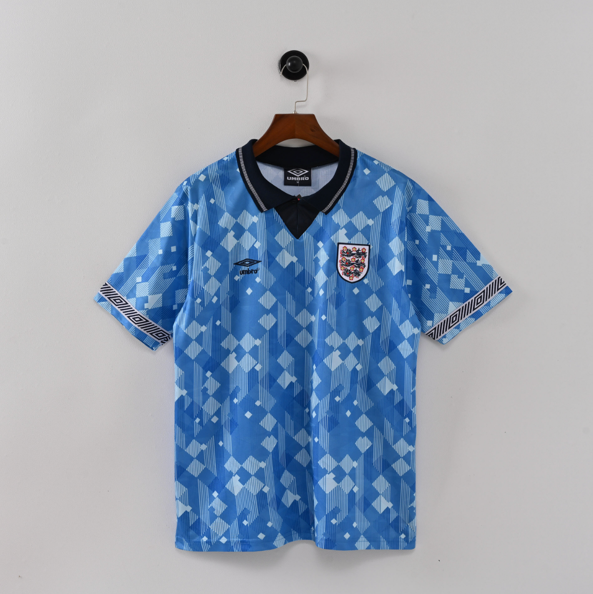 England 2022 Away Jersey — Blue Fade x Central Crest Revival