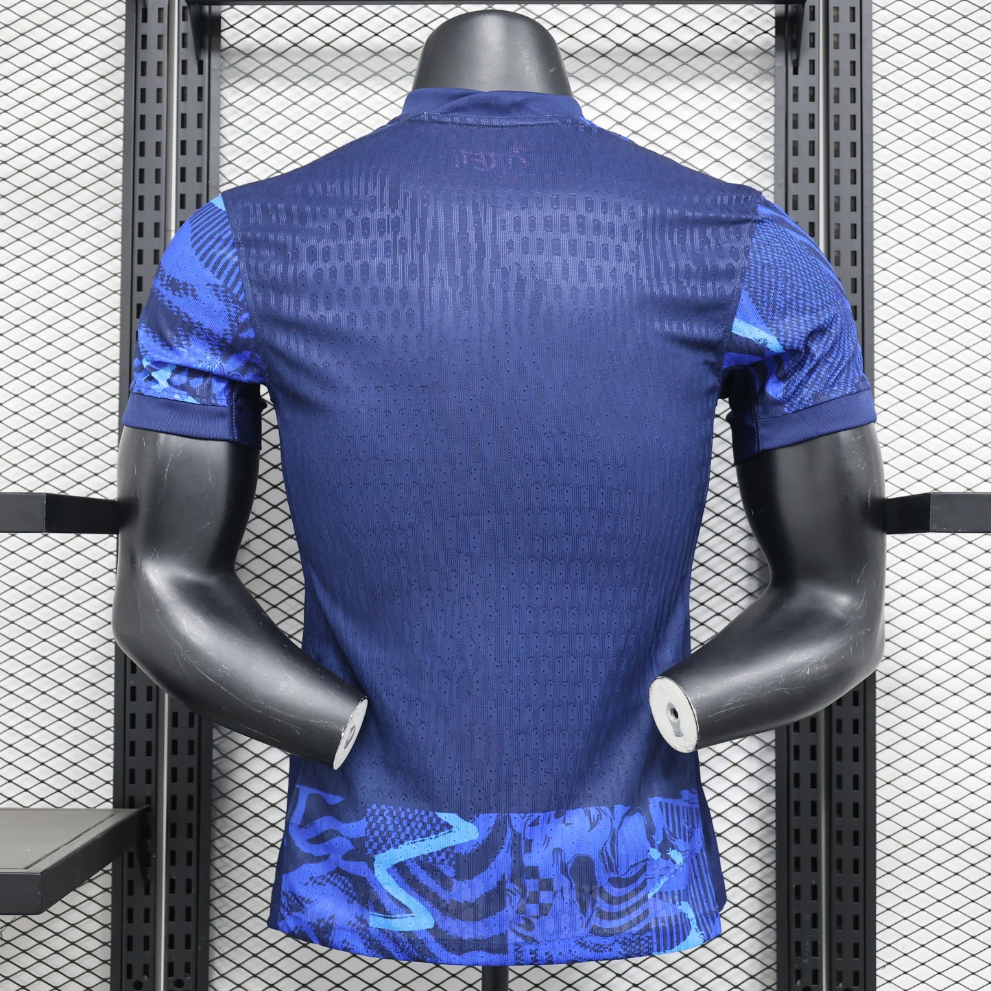 Atletico Madrid Away Jersey 2024/25 – Blue Patterned Nike Kit