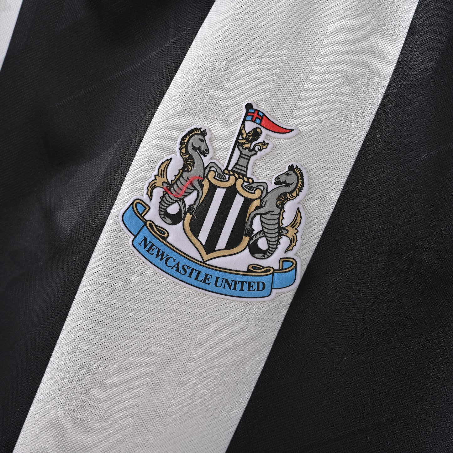Newcastle United Retro Home Jersey - Black & White Stripes (Trefoil Logo)