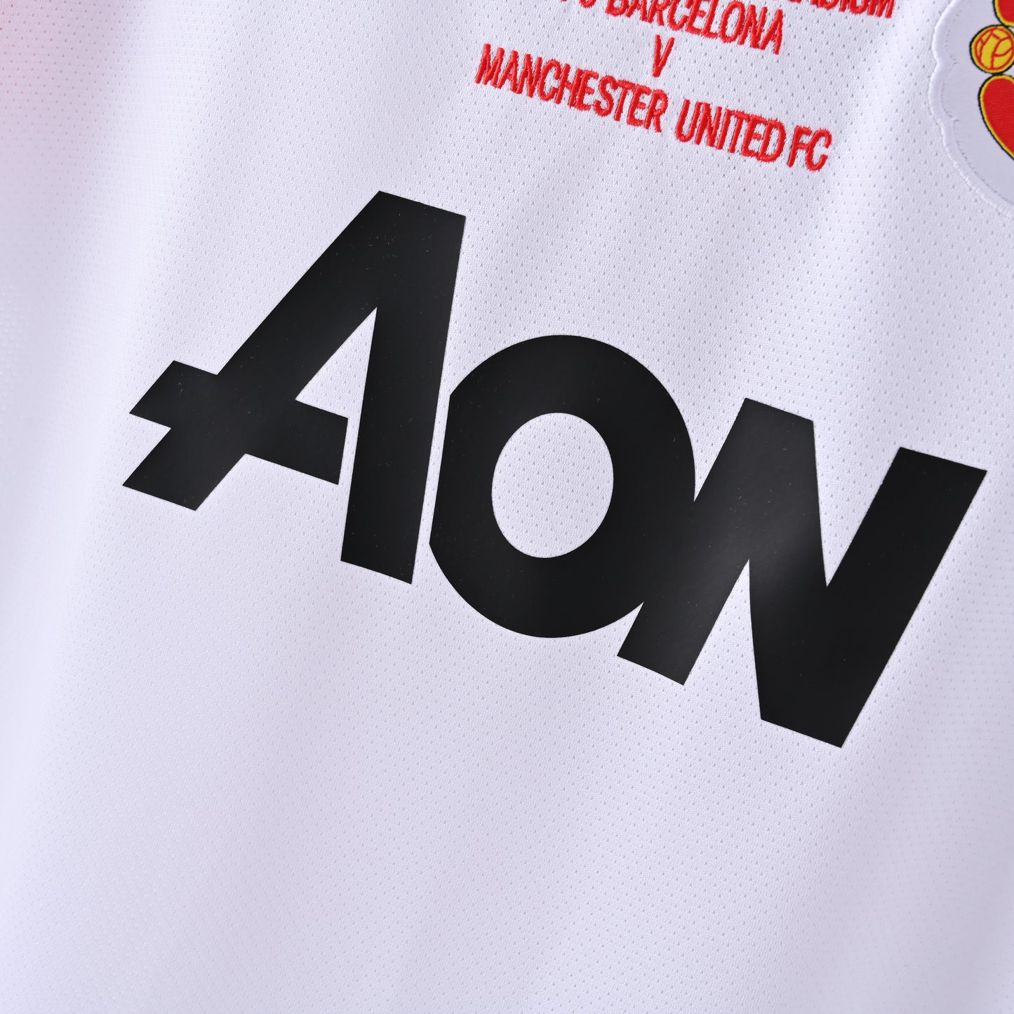 Manchester United 2011 Champions League Final Jersey – AON White Kit
