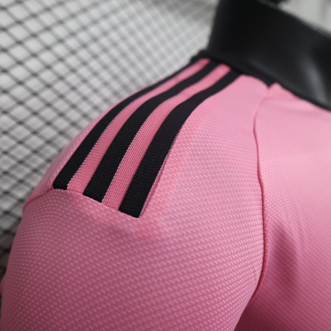 Inter Miami 2025 Home Jersey – Pink with Royal Caribbean Sponsor