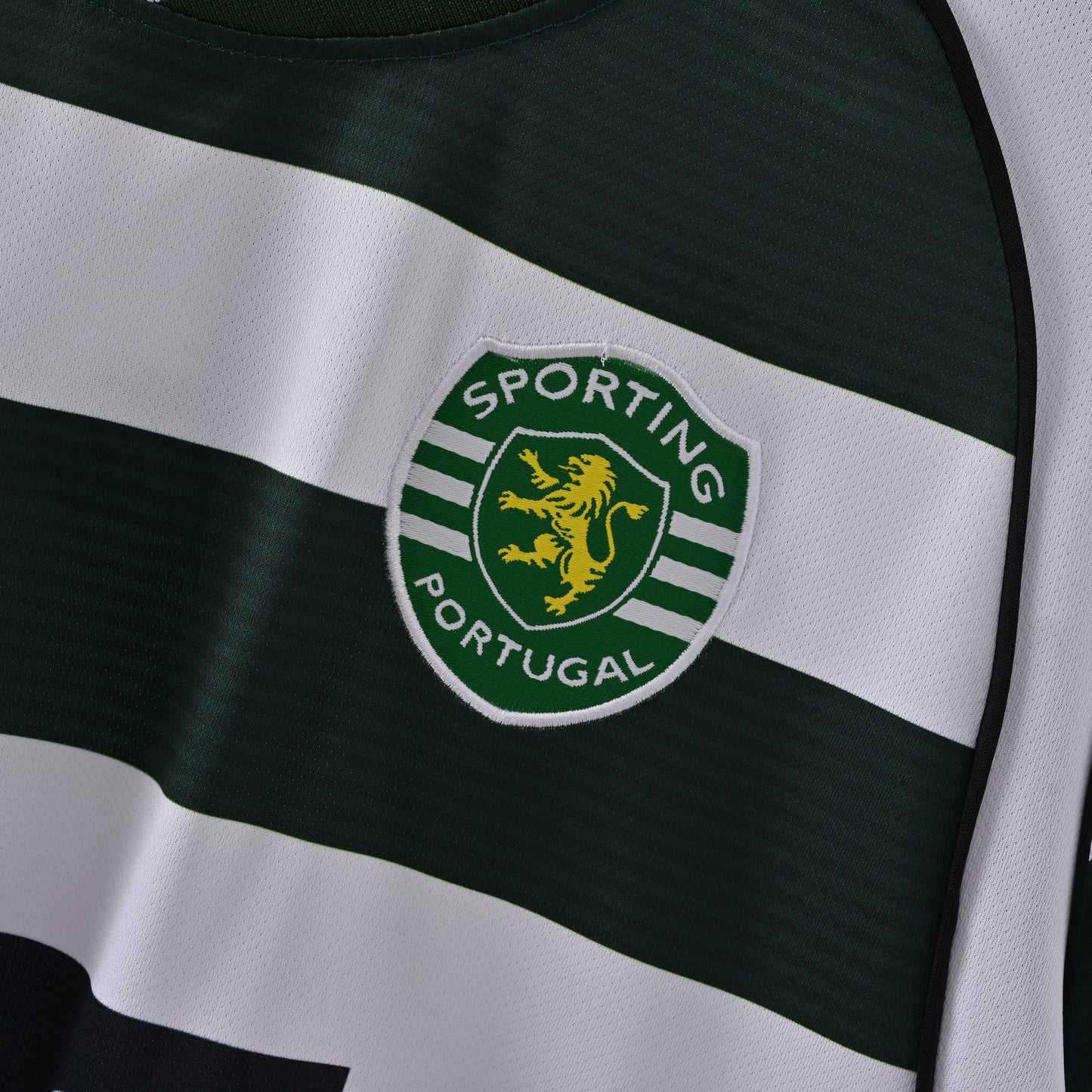 Sporting CP Green and White Striped Jersey – Reebok x PT Sponsor 2004/05 Home Kit
